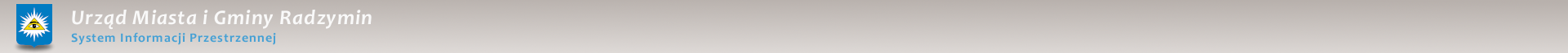 Nagłówek Radzymin - System Informacji Przestrzennej